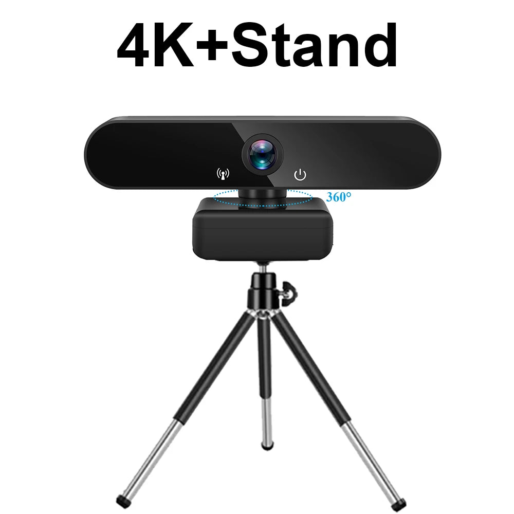 Webcam Full HD 1080P con Micrófono — USB Plug & Play