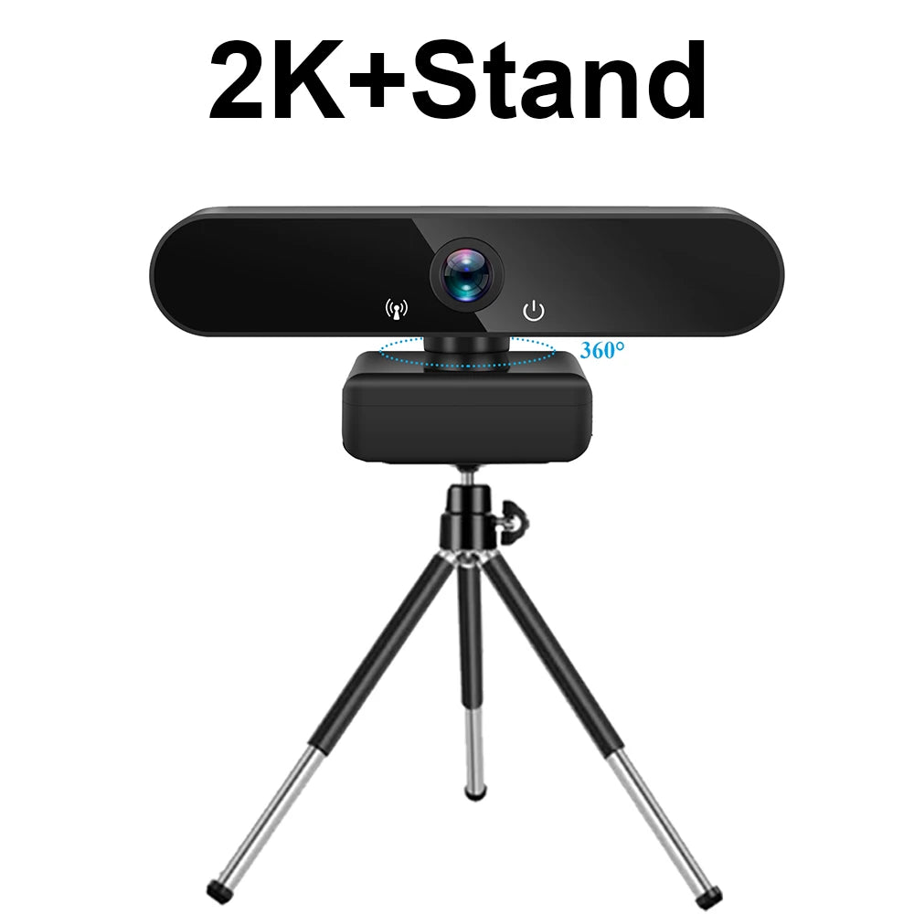 Webcam Full HD 1080P con Micrófono — USB Plug & Play