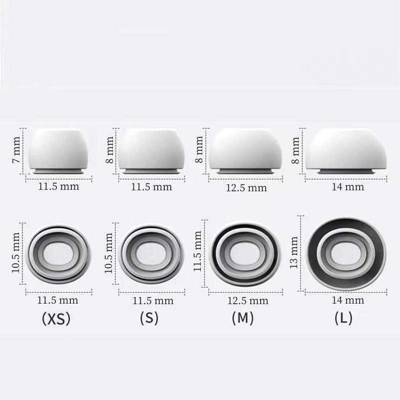AirTips Pro — Almohadillas de Silicona con Alivio de Presión