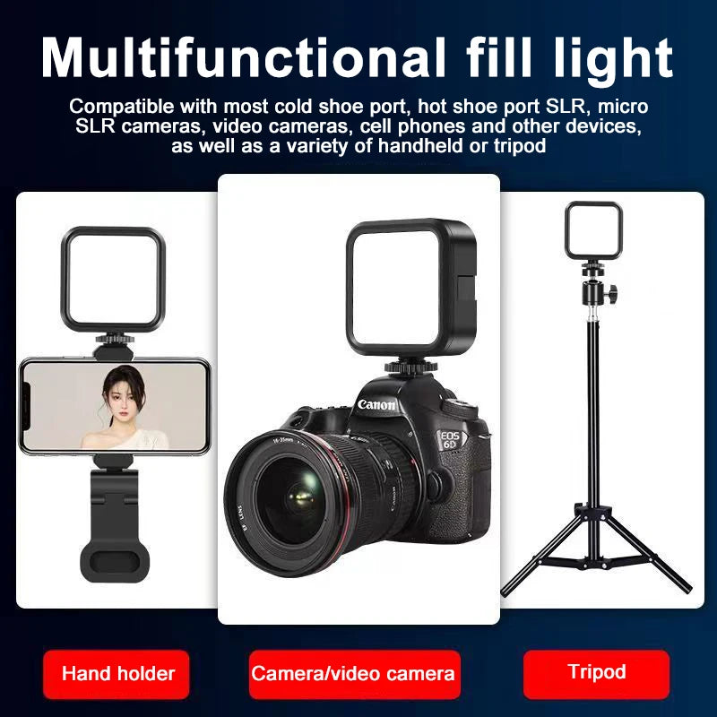 Mini Luz LED de Bolsillo para YouTube y TikTok — 62 LEDs Portátil