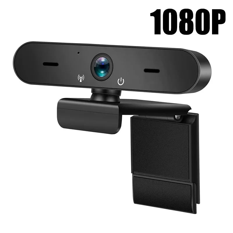 Webcam Full HD 1080P con Micrófono — USB Plug & Play